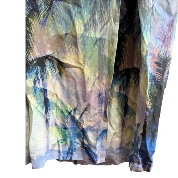 Ocean & Main Los Angeles Blue & Purple Small Oversized Beach Wrap Dress - Picture 8 of 9